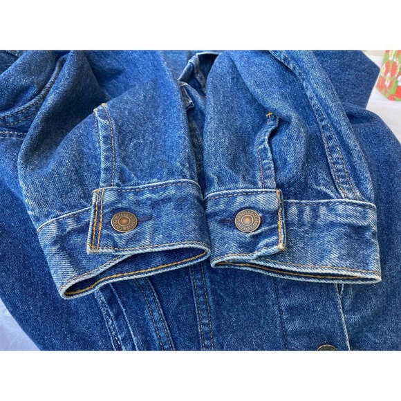 Vtg LEVI'S Trucker Denim Jacket Sz 44 Blue 70506-0216 USA Red Tab Excellent - Picture 6 of 9